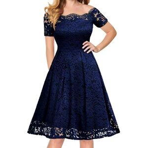 Missmay Lace Dress Navy size 2XL